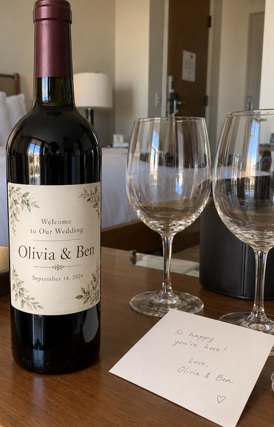Olivia and Ben wedding welcome